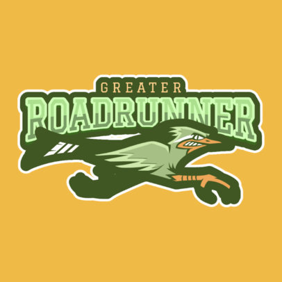 Cool Logo Maker for a Sports Team with a Roadrunner Graphic