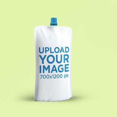 Mockup of a Doypack Placed on a Customizable Surface