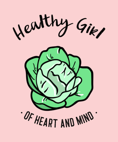 T-Shirt Design Template with a VSCO Style and Clever Icons