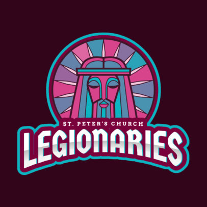 Logo Template with a Holy Character 2633r-2929