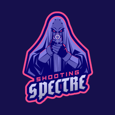 Gaming Logo Creator Featuring a Shooting Ghost 1743z-2929