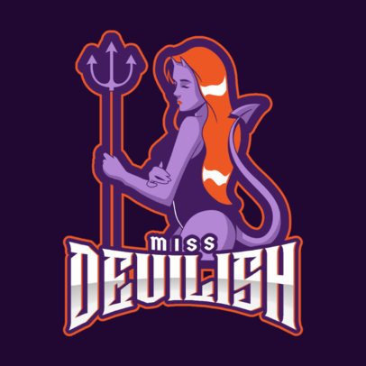Logo Creator Featuring a Female Demon 