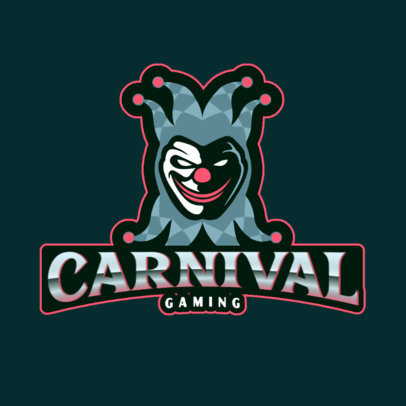 Gaming Logo Creator with a Harlequin Illustration 2786cc-2930