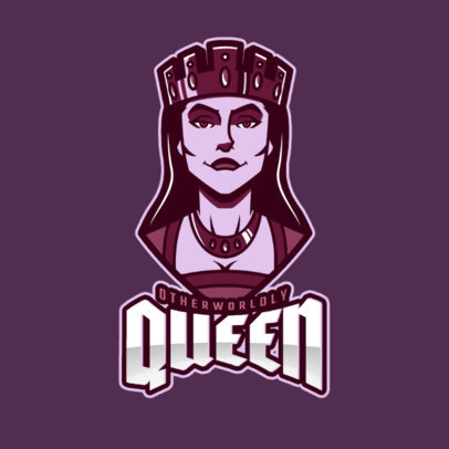 Logo Creator for a Gaming Team Featuring a Dark Queen