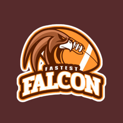Football Team Logo Maker with a Falcon Graphic