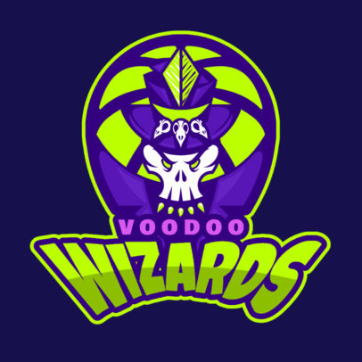 Sports Logo Maker With a Voodoo-Themed Illustration