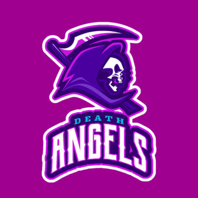 Gaming Logo Maker with an Illustrated Grim Reaper