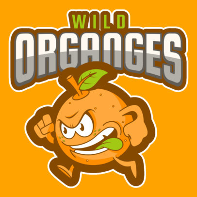 Sports Logo Creator Featuring an Orange Mascot