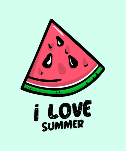  VSCO-Styled T-Shirt Design Template with Fruit Graphics 