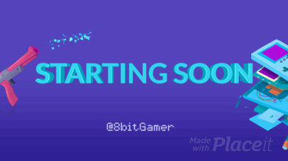 Starting Soon Screen Video Maker for Retro Gaming Streaming Channels 