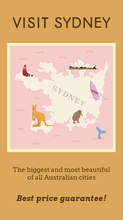 Instagram Story Maker Inviting to Visit Sydney 