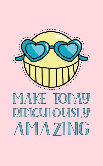 T-Shirt Design Maker Featuring a VSCO-Inspired Smiley Face