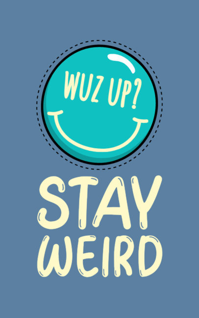 VSCO-Inspired T-Shirt Design Maker Featuring an Emoji-Like Sticker 733c-el1