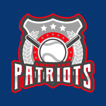 Baseball Logo Template Featuring a Cool Emblem