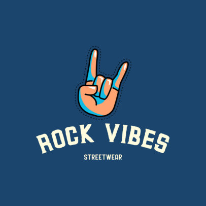 Clothing Brand Logo Maker with Rock'n'Roll Graphics