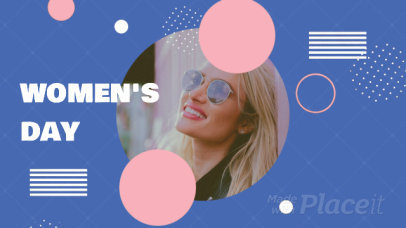Women's Day-Themed Facebook Cover Video Maker With Geometric Animations 