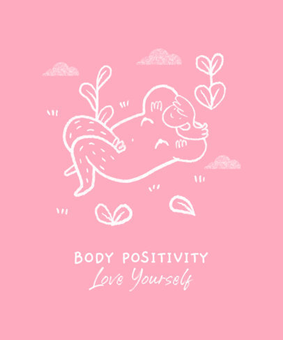 T-Shirt Design Maker with Body Positivity Quotes