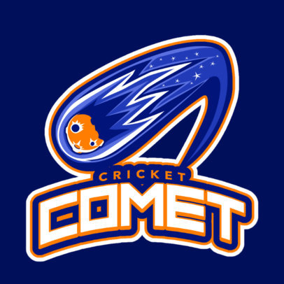 Sports Logo Generator Featuring a Comet Clipart