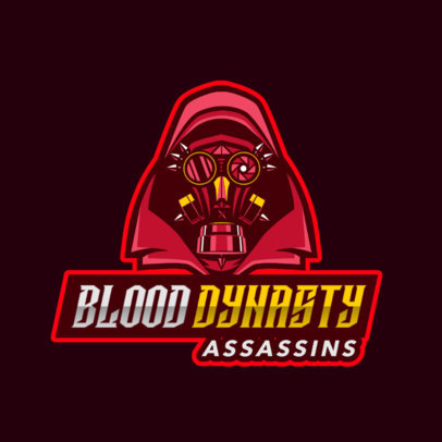 Gaming Logo Creator Featuring a Masked Cyborg
