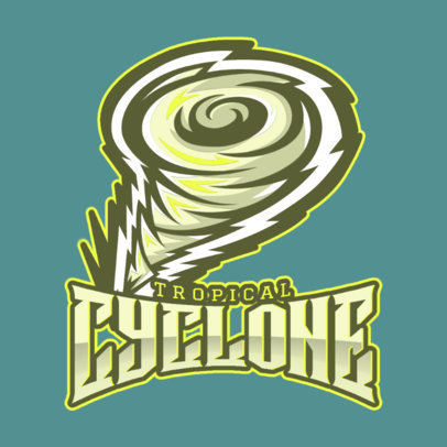 Gaming Logo Generator Featuring a Cyclone Graphic 1750ee-2935
