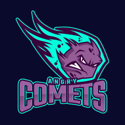 Online Logo Creator with an Illustrated Comet Mascot 1750hh-2931