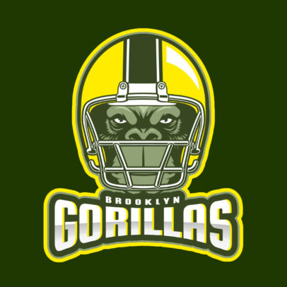 Cool Logo Maker with a Helmet Graphic for a Football Team