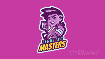 Animated Gaming Logo Maker Featuring a Cartoonish Character