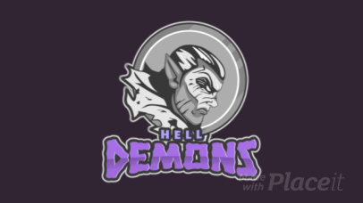 Gaming Logo Template Featuring an Animated Gargoyle Graphic 1741j-2935