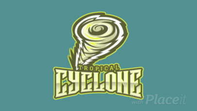 Gaming Logo Generator Featuring an Animated Cyclone Graphic