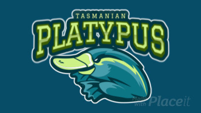 Animated Mascot Logo Creator Featuring a Platypus 120ii-2935