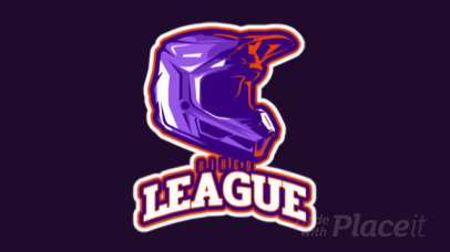 Animated Gaming Logo Maker with a Cool Helmet Graphic 1745l-2933