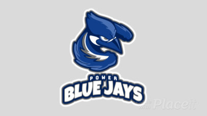 Animated Sports Logo Generator Featuring a Blue Jay Illustration 1651k-2928