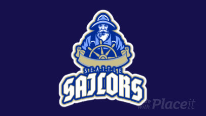 Animated Sports Logo Creator with a Sailor Character Graphic 29cc-2932