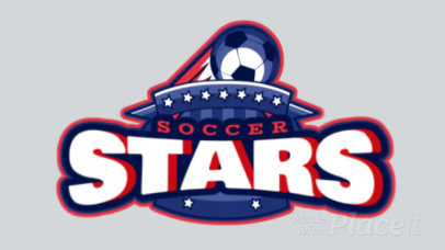 Animated Soccer Team Logo Maker with a Flying Soccer Ball 