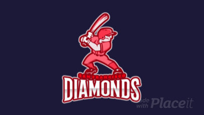 Animated Baseball Logo Creator with a Player Character