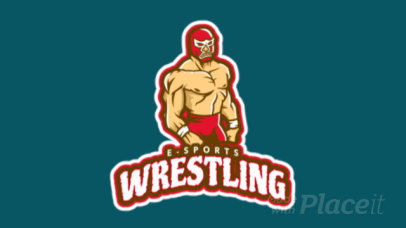 Animated Logo Maker Featuring a Luchador Illustration