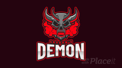 Animated Gaming Logo Maker Featuring a Devilish Demon 1877t-2931