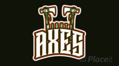 Animated Logo Maker with Ax Graphics for a Gaming Team 2613ee-2929