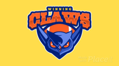 Football Logo Maker with an Animated Owl Graphic