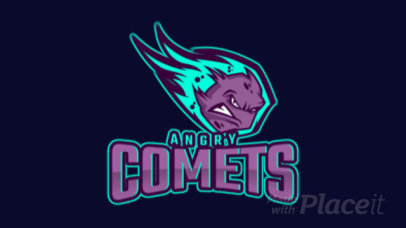 Animated Logo Creator with an Illustrated Comet Mascot