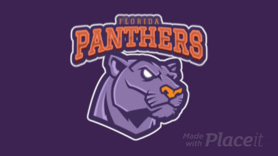 Animated Sports Logo Maker with a Panther Clipart a120qq-2931