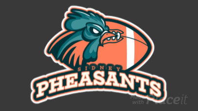 Animated Logo Maker for a Sports Team Featuring a Pheasant Illustration 1616m-2934