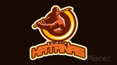 Animated Logo Maker with a Ninja Graphic for a Gaming Squad