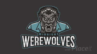 Animated Gaming Logo Maker with a Frightening Werewolf Character