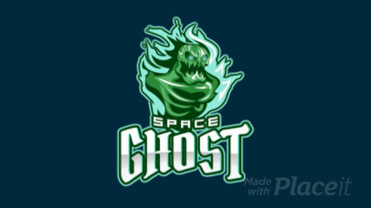 Creepy Logo Creator with an Animated Ghost Graphic for a Gaming Team