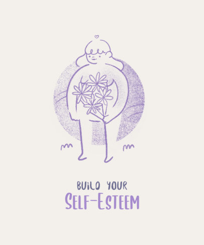 T-Shirt Design Maker Featuring Women's Body Positivity Graphics