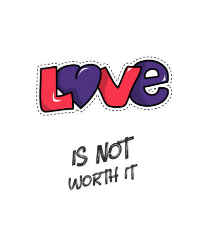 VSCO-Styled T-Shirt Design Maker with a Pessimistic Love Quote 681b-el1