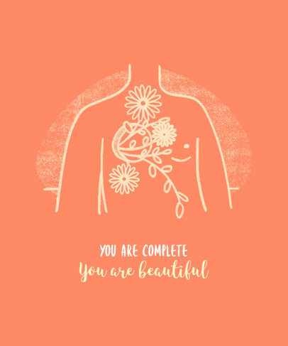 T-Shirt Design Maker Featuring a Body Positivity Phrase