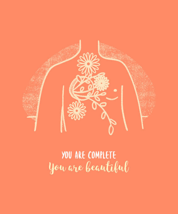 Placeit - T-Shirt Design Maker Featuring a Body Positivity Phrase