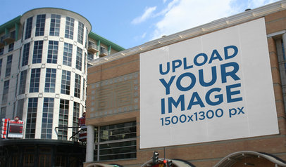 Mockup Featuring a Billboard on a Modern Building 